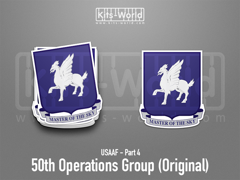 Kitsworld SAV Sticker - USAAF - 50th Operations Group (Original) W:84mm x H:100mm 